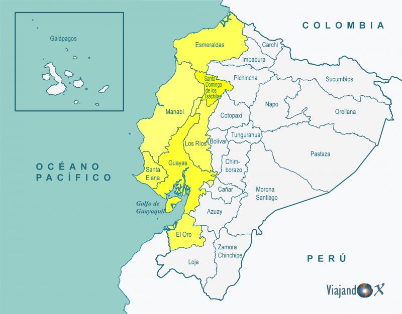 Provincias De La Costa Ecuador