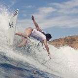 Surfista ecuatoriana se coronó campeona en la WSL South America