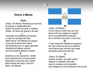 Imagen Himno de Manta