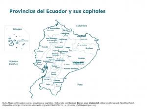 Imagen Provincias y capitales del Ecuador