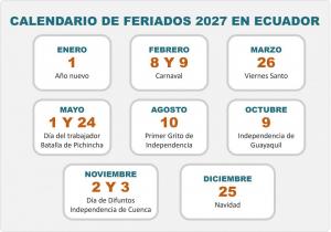 Imagen Feriados 2027
