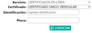 Certificado Único Vehicular