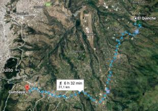Imagen Ruta Cumbayá - El Quinche