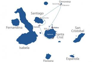 Itinerario A Crucero Galápagos Norte 4 días