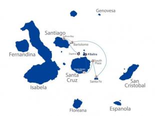 Imagen Itinerario B Crucero Galápago