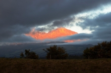 Foto tomada en la Via Sto Domingo hacia Aloag durante el amanecer