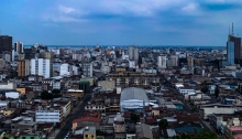 Esta foto es tomada en el cerro del carmen, donde se observa casi toda la ciudad de Guayaquil